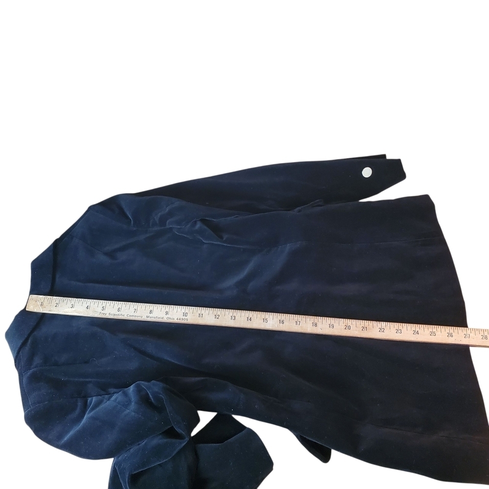 Vntg F.A.I. Women's Black Velvet Blazer. SIZE 7. Made In Japan. #0210 - Picture 7 of 8
